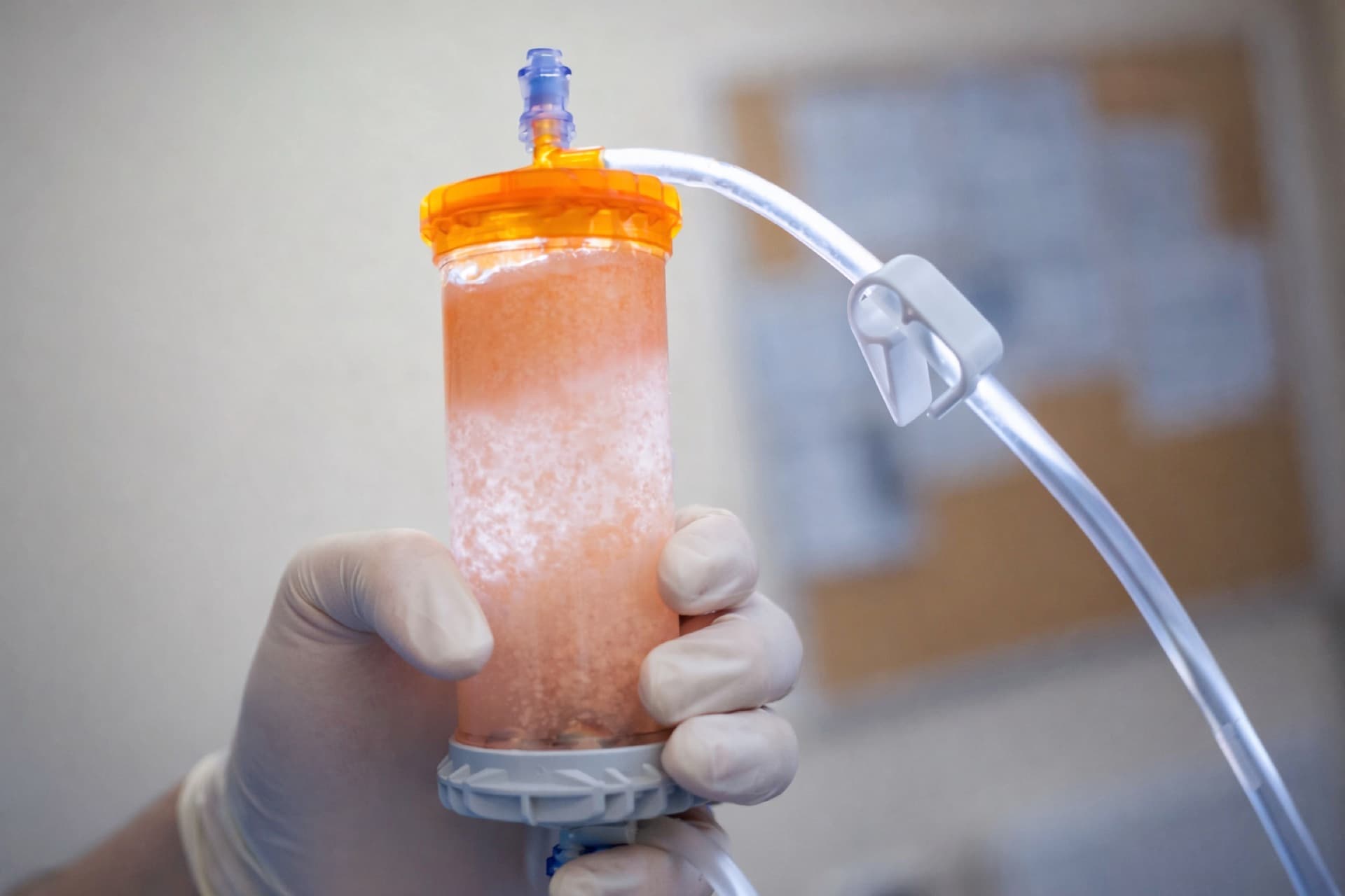Professor Lee preparing a regenerative injection
